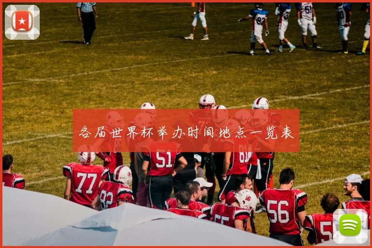 各届世界杯举办时间地点一览表