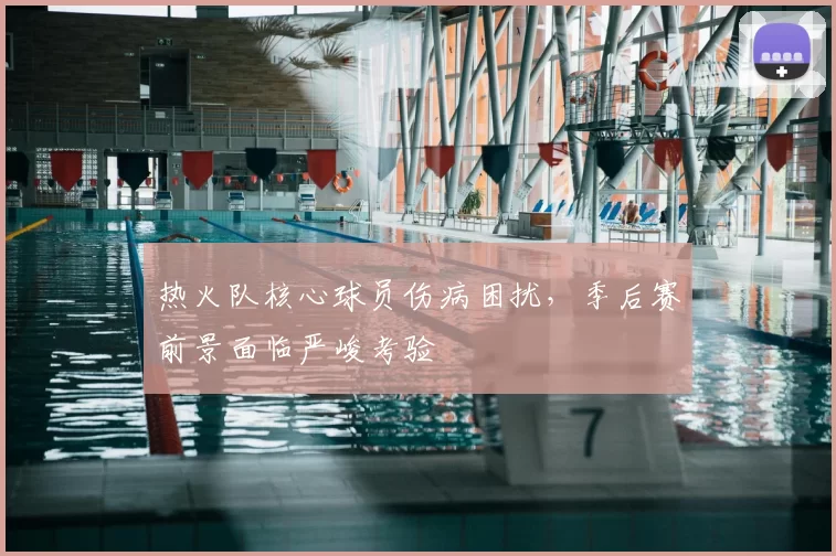 热火队核心球员伤病困扰，季后赛前景面临严峻考验